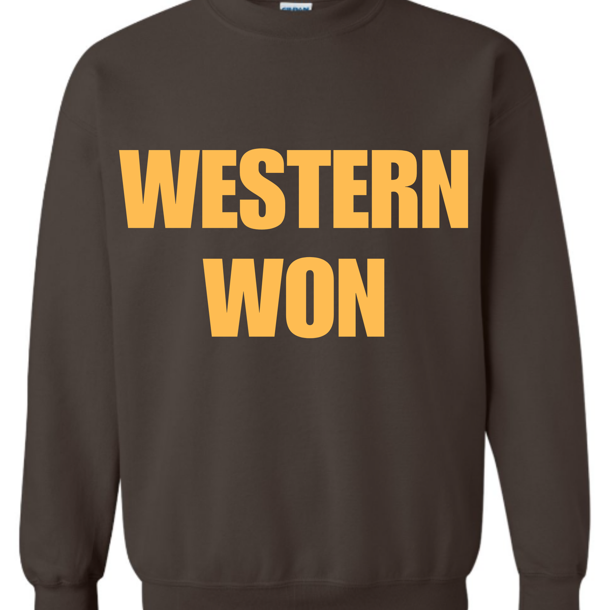 Western Won • Crewneck • Brown & Gold