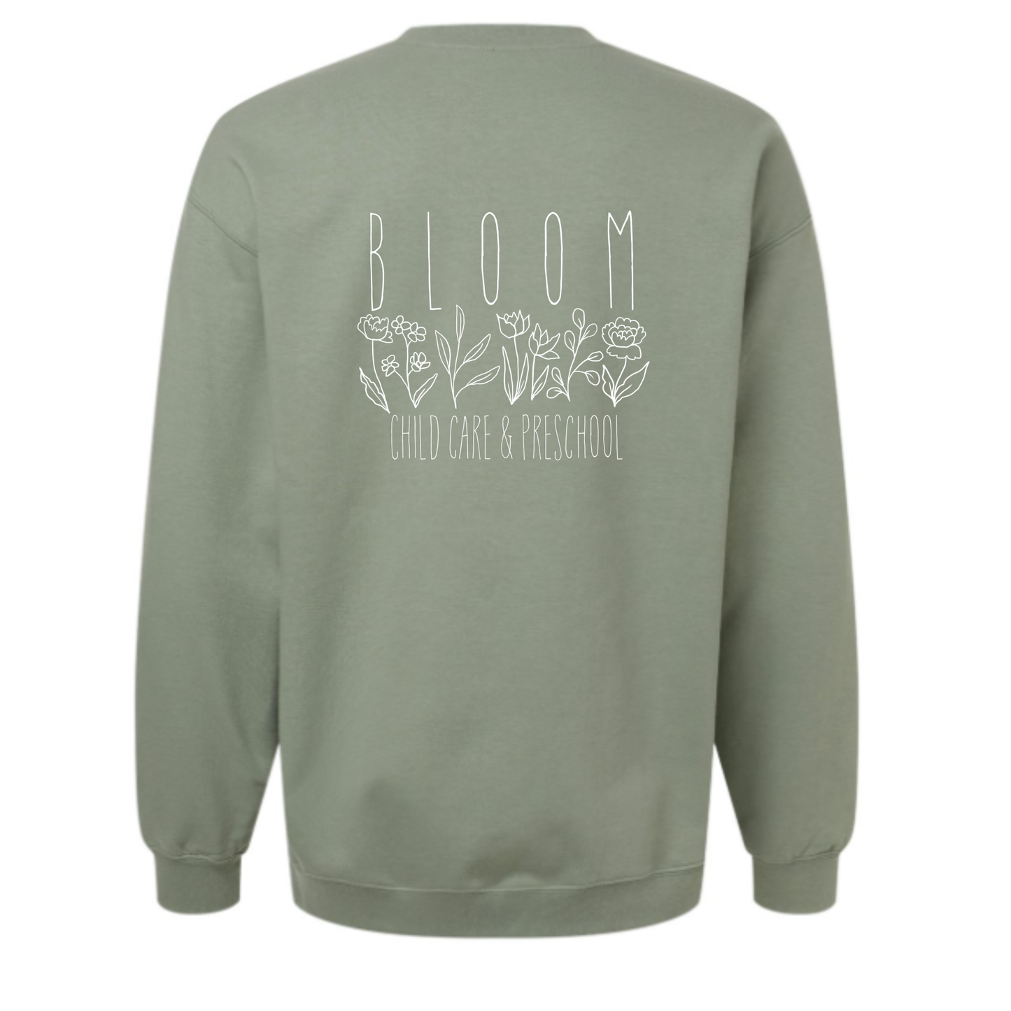 Bloom Childcare Pocket Design • Adult Sizing • Tees & Sweatshirts
