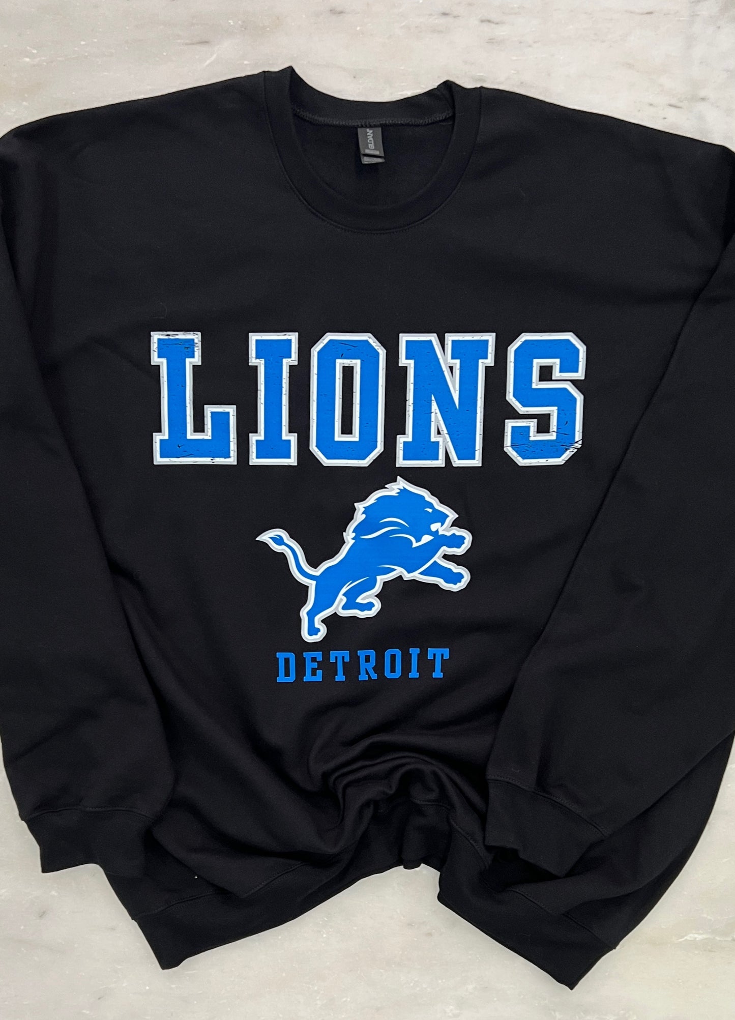 Distressed Lions • Detroit Sweatshirt