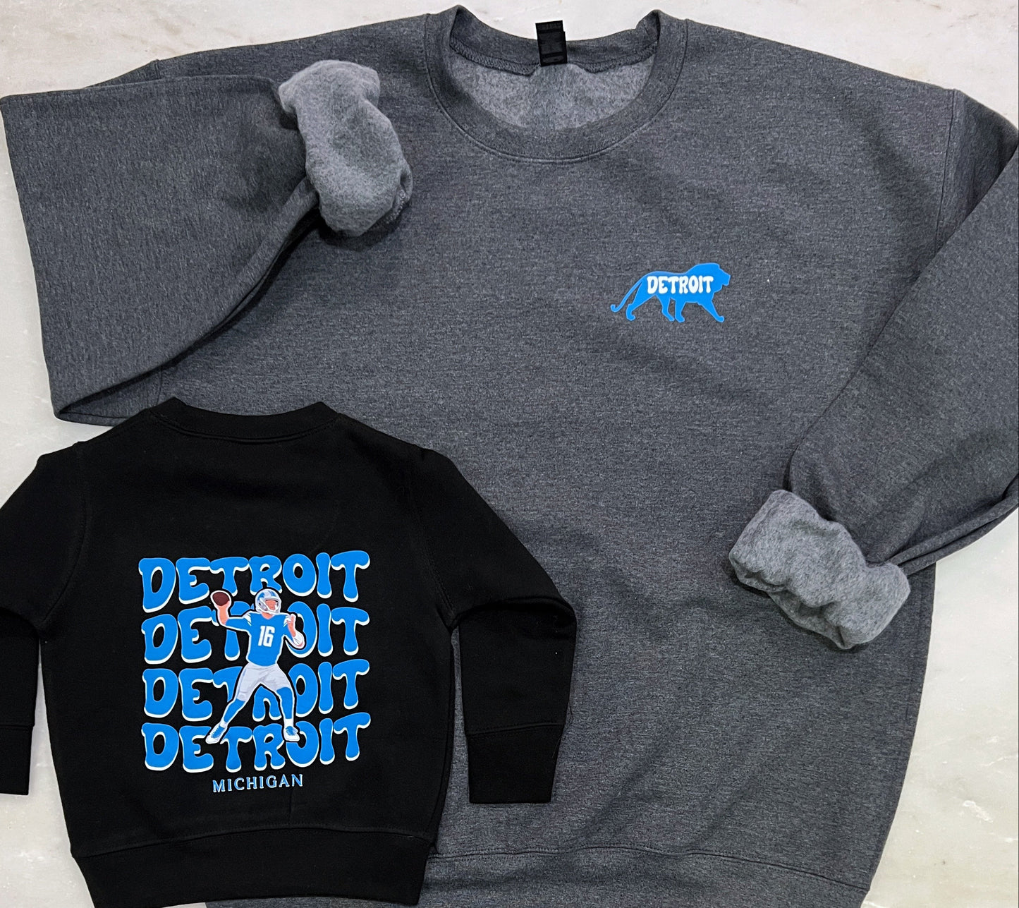 Retro Detroit Lions Football • 4 Style Options