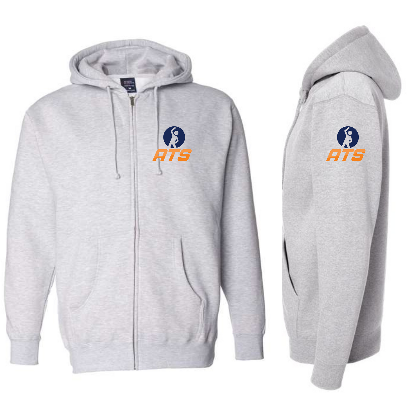 ATS Full Zip Hooded Sweatshirt • 2 Color Options