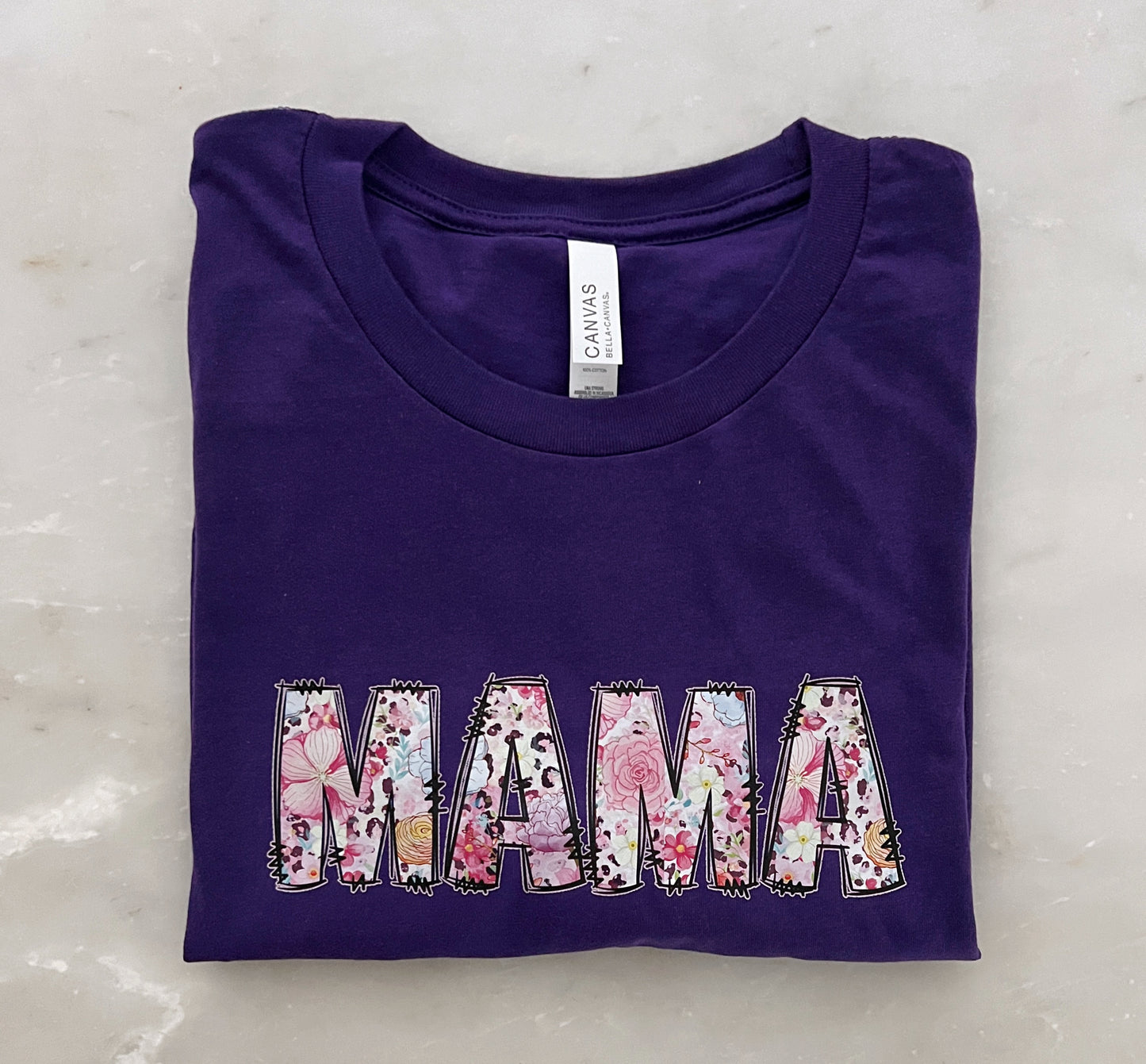 Floral Letter • Mama / Grandma • Bella Canvas