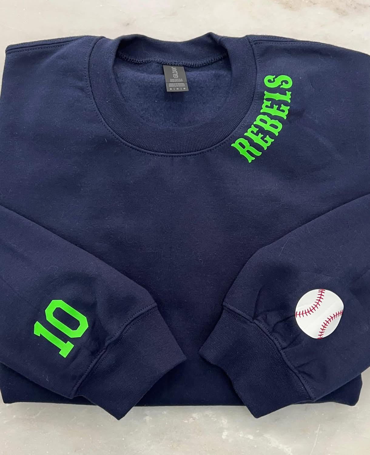 Rebels Baseball • Collar Sweatshirt