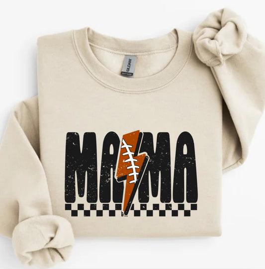 Football Lightning Mama • Crewneck • Lux Option