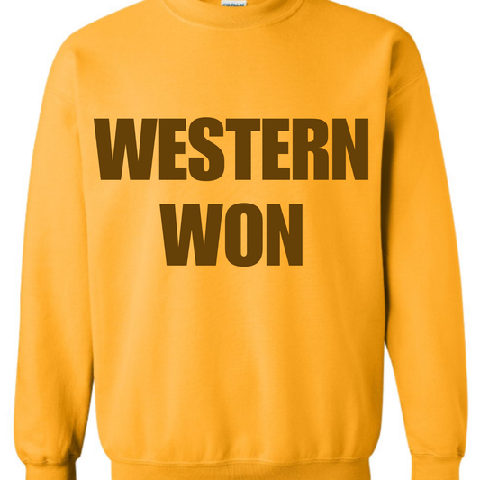 Western Won • Crewneck • Brown & Gold
