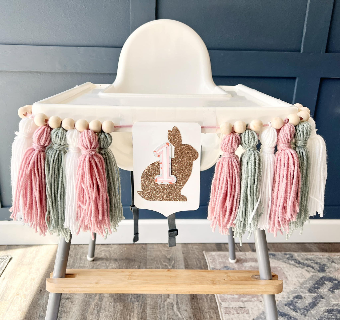 Some Bunny Is One • Yarn Highchair Banner