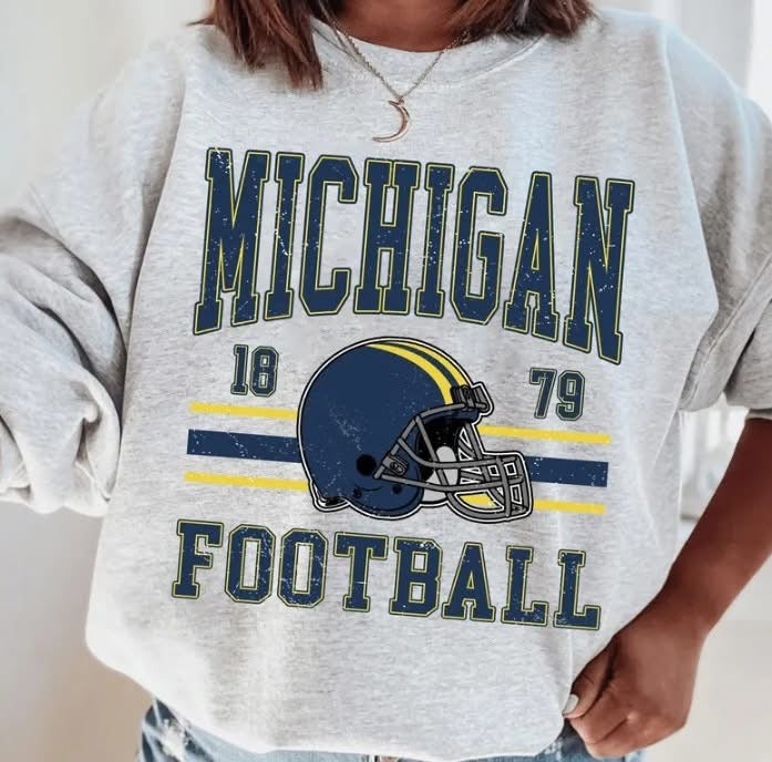 Michigan Football • Distressed • Crewneck