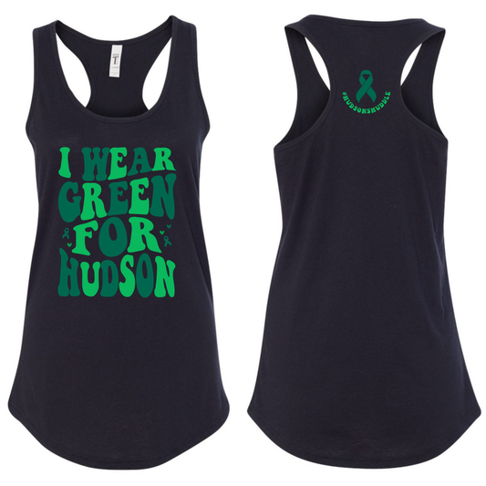 I Wear Green For Hudson • Racerback Tank