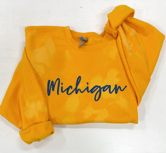 Michigan Dyed Crewneck • U of M Spiritwear