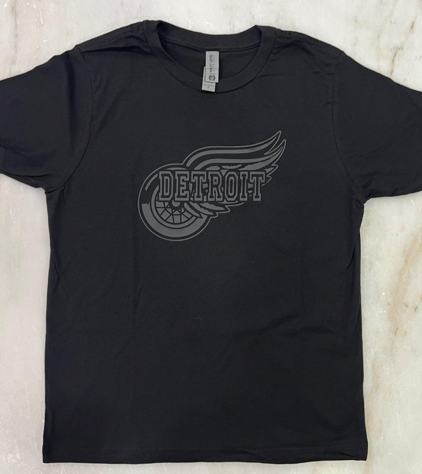 Detroit Red Wings • Black on Black • Tee or Sweatshirt