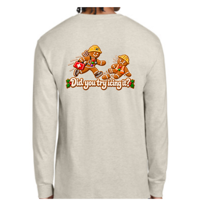ATS Did You Try Icing It (Female AT) Long Sleeve T-Shirt • Oatmeal