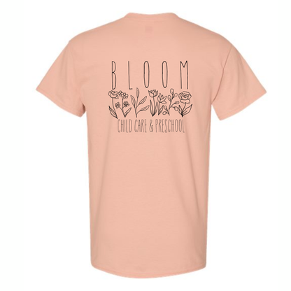 Bloom Childcare Pocket Design • Adult Sizing • Tees & Sweatshirts