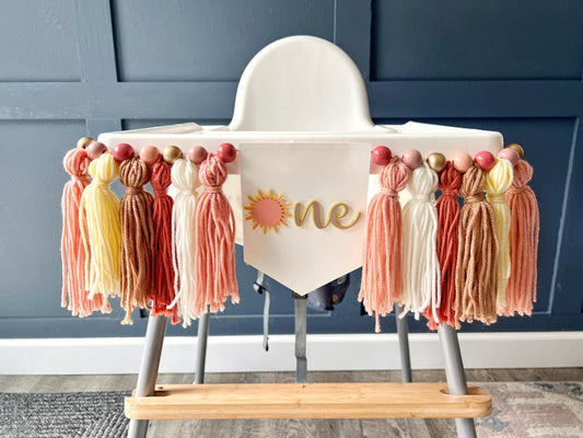 Boho Sunshine • Yarn Highchair Banner