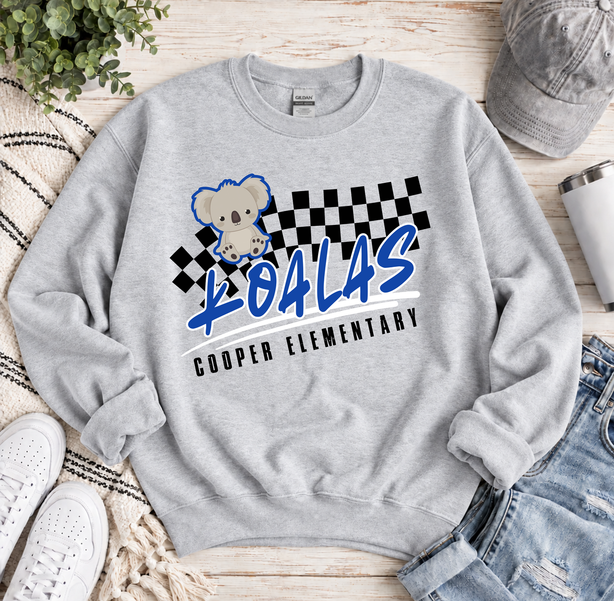 Checkered Koalas • Tee or Sweatshirt