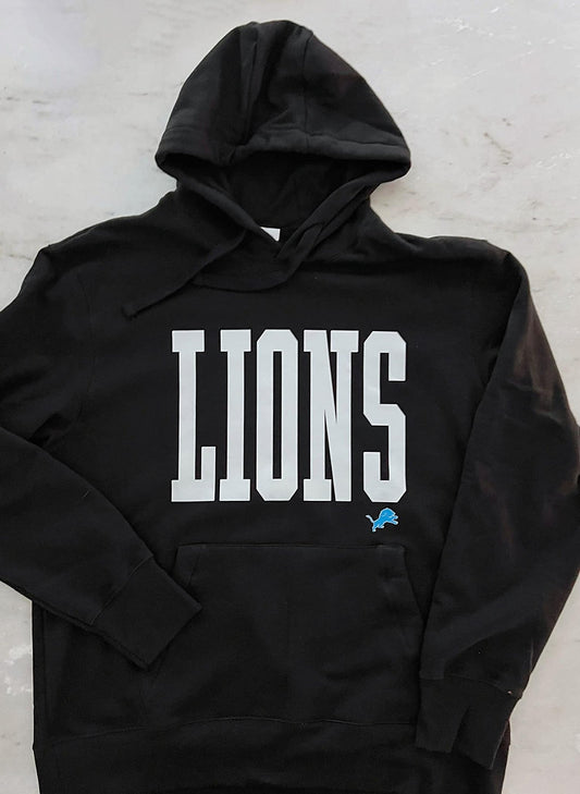 LIONS • Black Hoodie (Toddler/Youth)