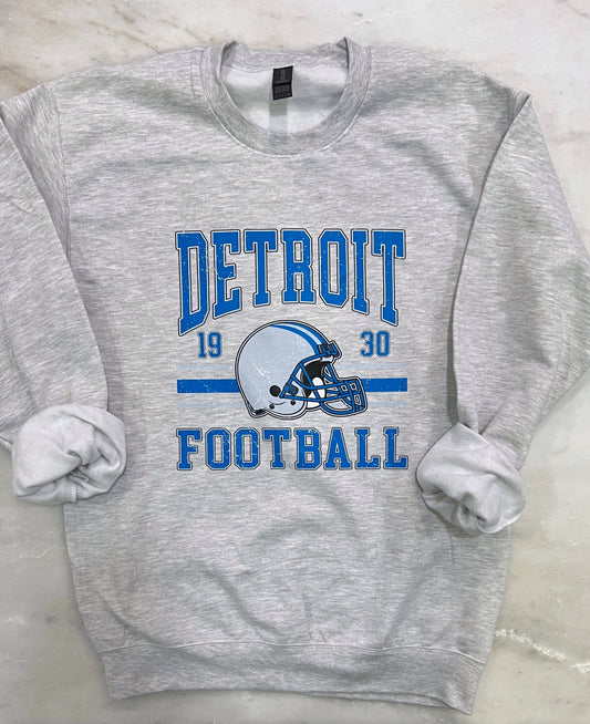 Detroit Football • Distressed • Crewneck