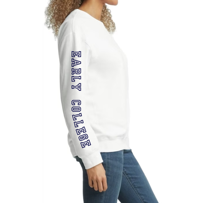 Sleeve Detail Crewneck Sweatshirt • Early College or Virtual Partnership