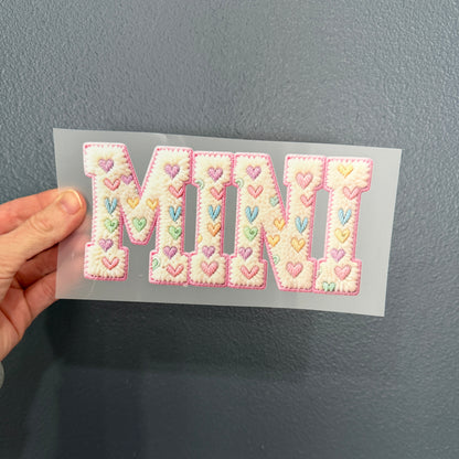 Valentine's "MINI" • Faux Yarn • DTF Transfer
