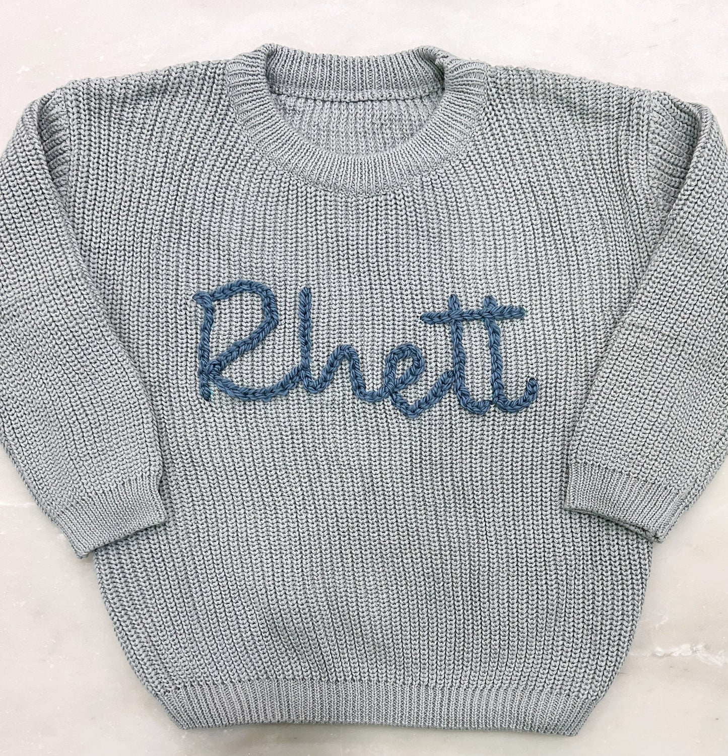 Personalized Embroidered Knit Sweater • Baby & Toddler