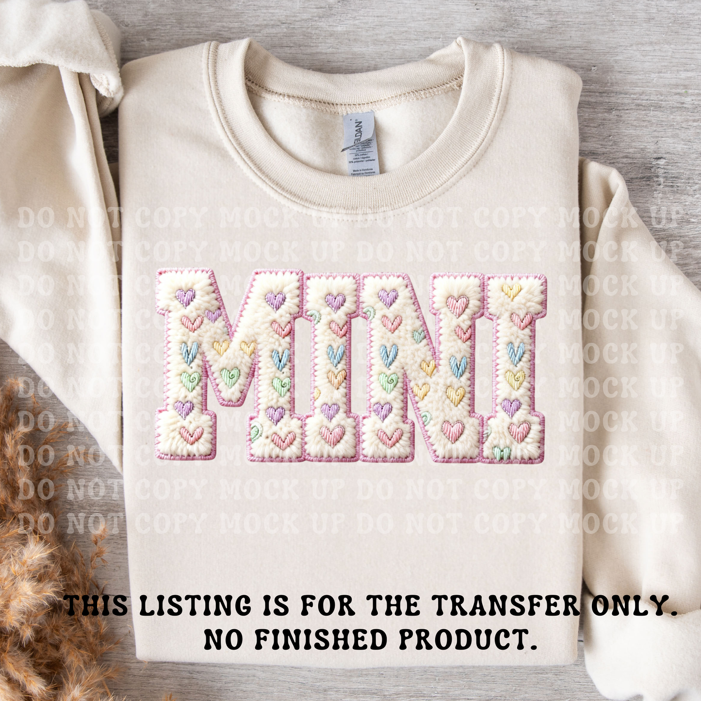 Valentine's "MINI" • Faux Yarn • DTF Transfer