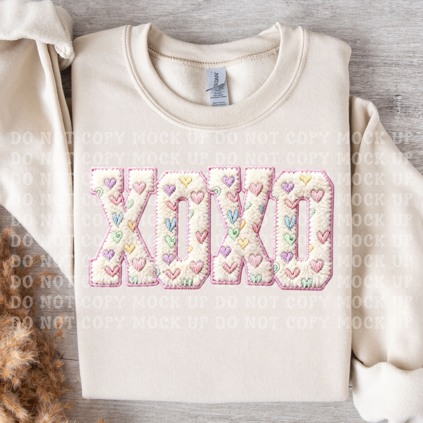 Valentine's XOXO • Faux Yarn • DTF Transfer