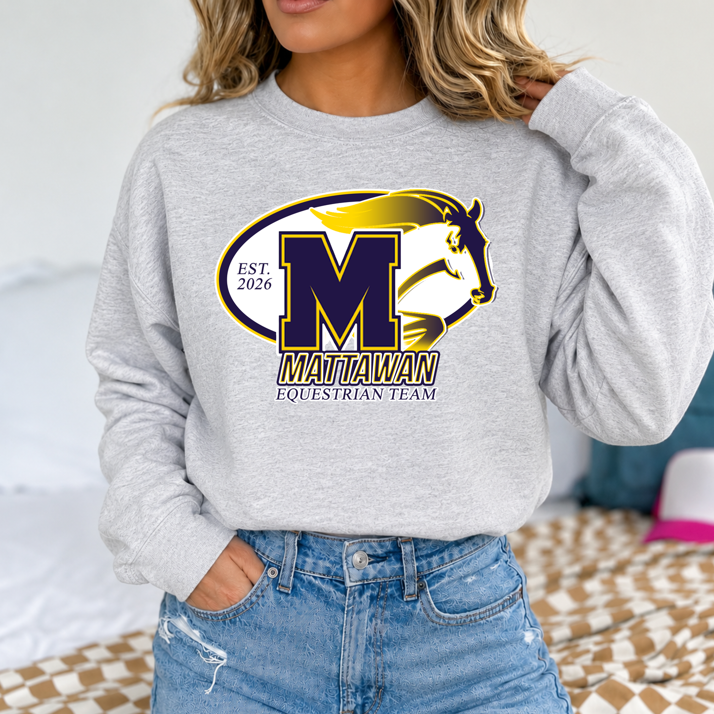 Gray Sweatshirt • Mattawan Equestrian