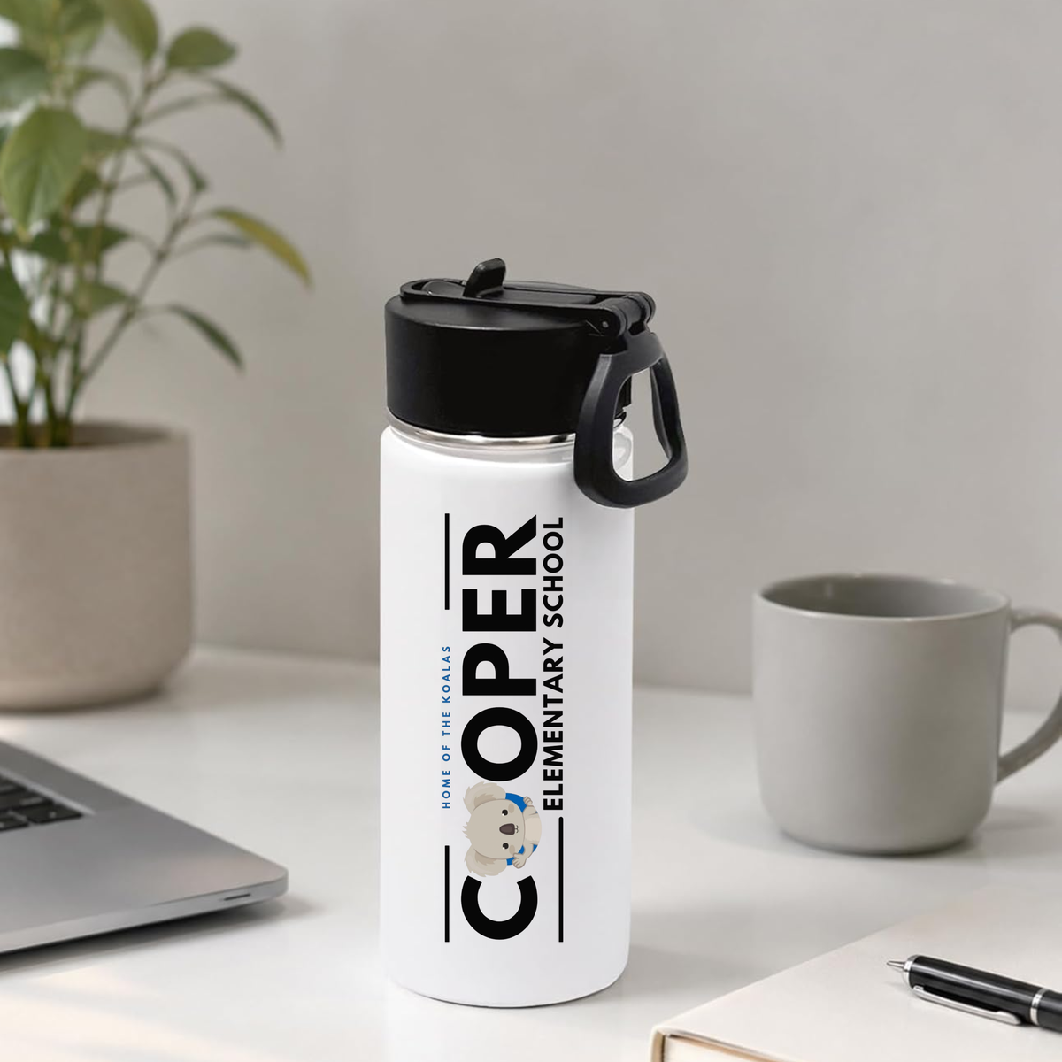 Cooper Elementary Water Bottle • 18oz Flip Top