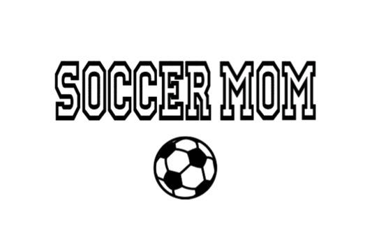 Soccer Mom • Black on Black Hoodie