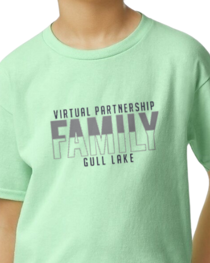 VP Family T-Shirt • Mint, Pink, Blue (Youth)