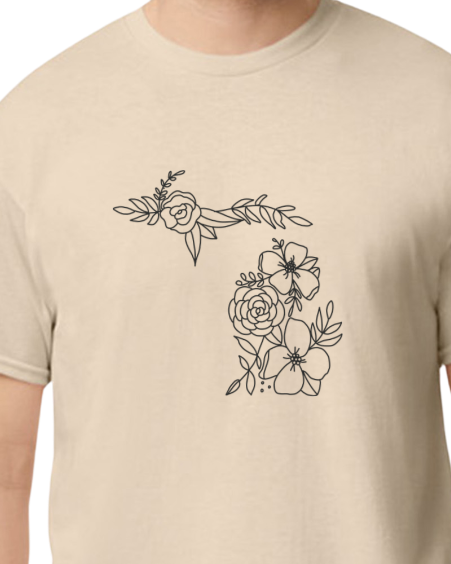 Floral State Design • T-Shirt (Adult & Youth!)