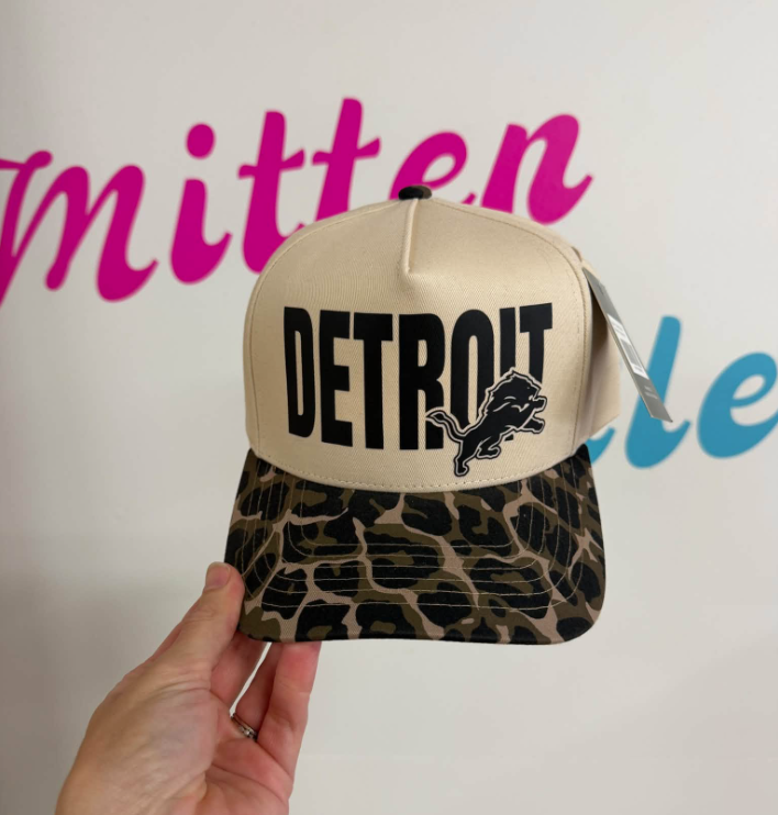 Detroit • Leopard or Camo Bill • Hat