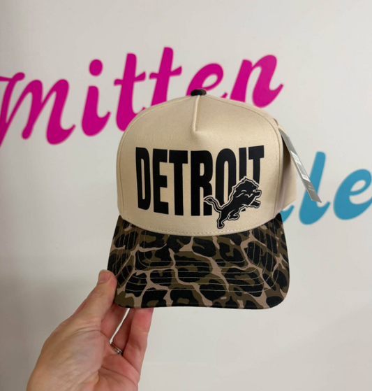 Detroit • Leopard or Camo Bill • Hat
