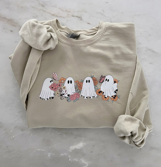 Retro Floral Ghost • Kids!