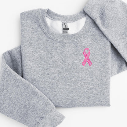 OCTOBER FUNDRAISER! • Lacy Pink Ribbon Design • Crewneck or T-Shirt